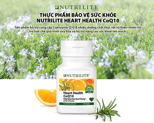 Nutrilite Heart Health CoQ10 thực phẩm bảo vệ sức khỏe.