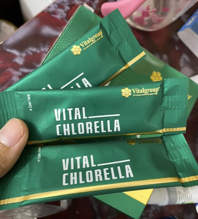Gói sản phẩm tảo lục Vital Chlorella